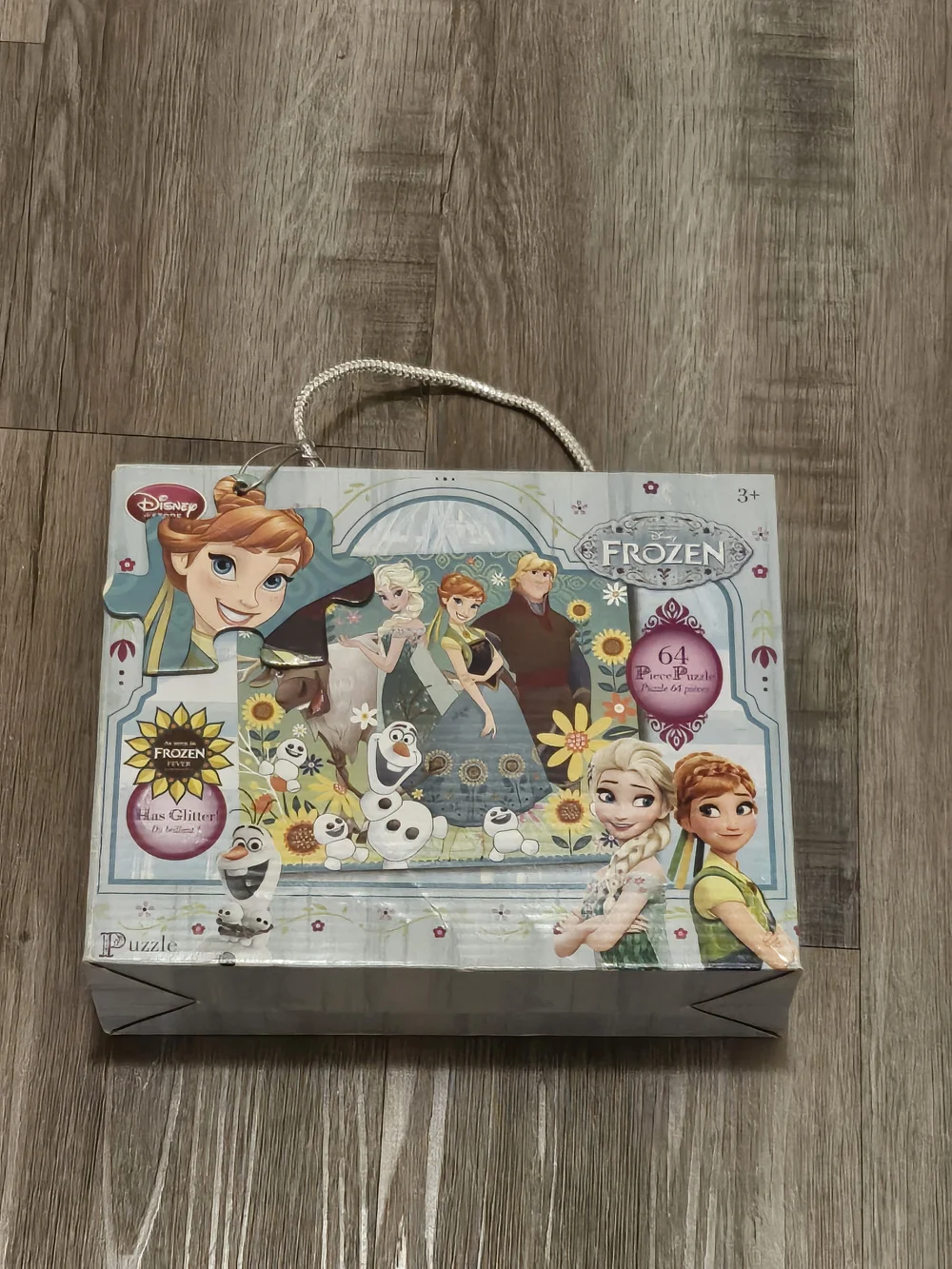Disney Frozen Glitter Puzzle Gift Box - Light Blue & White